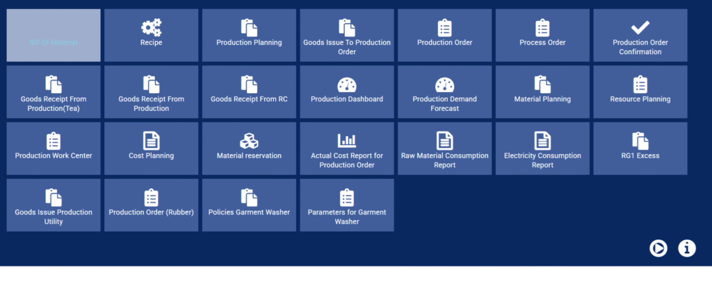 ERP production software
